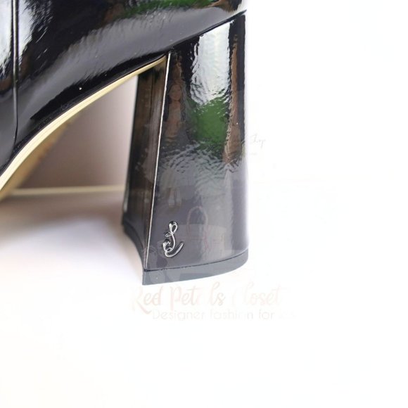 Sam Edelman Women's Codie High Heel Booties Patent Leather Black 10.5- 0268 - Picture 4 of 16